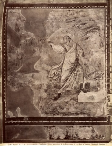 Alinari, Fratelli — Assisi - Umbria. Chiesa superiore di S. Francesco. Il sacrifizio d'Isacco. (Giovanni Cimabue ?) — insieme